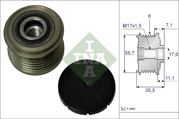 Alternator Freewheel Clutch